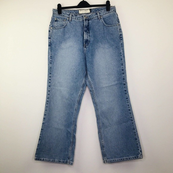 Mountain Lake II Women's 16W Short Blue Jeans Flare Light Wash High Waist D - Picture 1 of 5